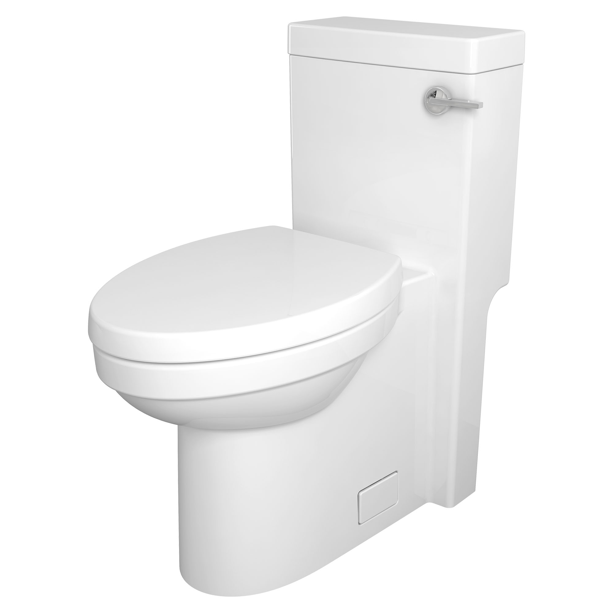 Cossu® One-Piece Chair-Height Right-Hand Trip Lever Elongated Toilet with Seat